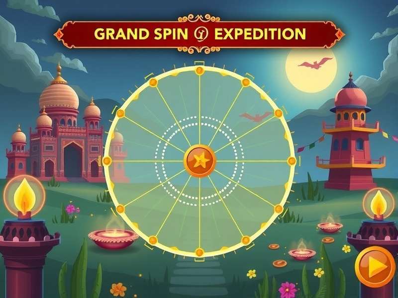 Grand Spin Expedition game screenshot showing spin mechanics